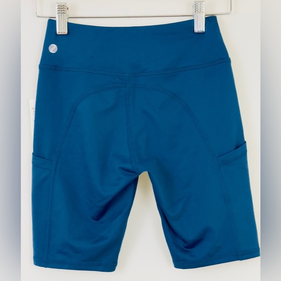 Z by Zella - Girls Navy(Denim) High Waist Biker Shirts, Side Pockets M(8… - Picture 5 of 6